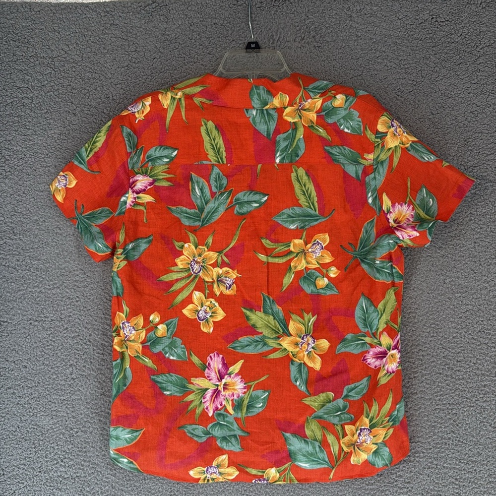 Ralph Lauren Orange Floral Button-Down Shirt - Picture 9 of 11